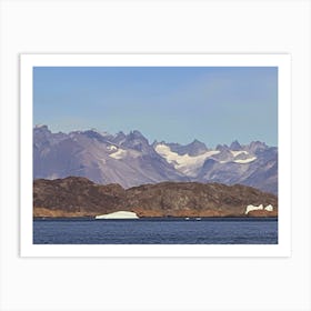 Icebergs And Mountains (Greenland Series) Art Print