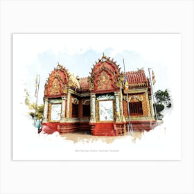 Wat Hanchey, Eastern Cambodia, Cambodia Art Print