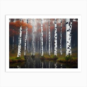 Birch Trees 45 Art Print