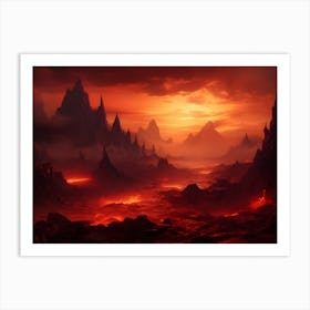 Lava Landscape Art Print