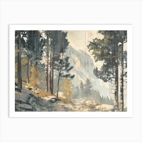 Vintage Woods 3 Art Print