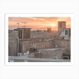 Sunset In A Beautiful Place In The Desert Art Print