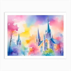 Church Painting Art Print