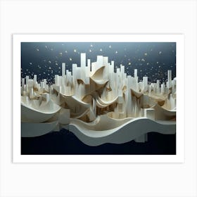 3d City Art Print