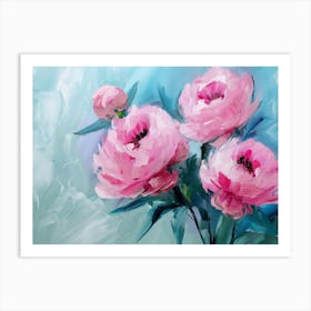 Pink Peonies 5 Art Print