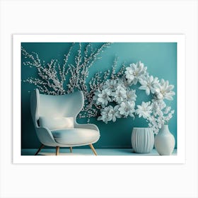 Flowers In A Room Art Print