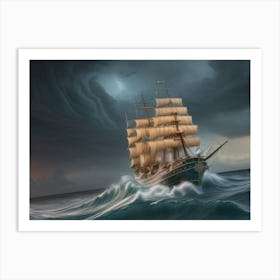 Galleon Surge Art Print