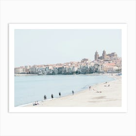 Beach In Puglia in Italy Art Print