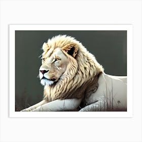 Lion art 72 Art Print