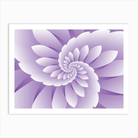 Abstract Purple Floral Background Art Print