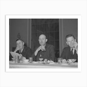 Fsa (Farm Security Administration) Officials At Junior Chamber Of Commerce Luncheon Art Print