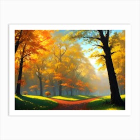 Autumn Forest 37 Art Print