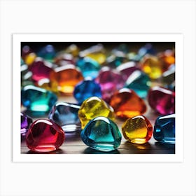 Colorful Gems 1 Art Print