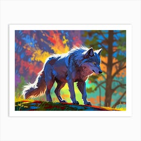 Wolf Painting 2 Art Print