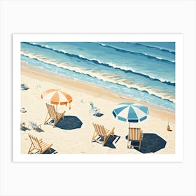 Beach Day 3 Art Print