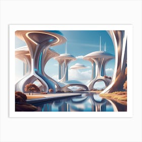 Futuristic City 2 Art Print