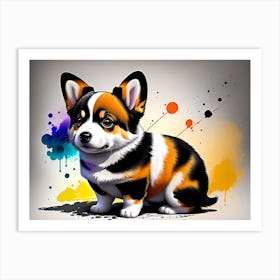 Corgi Painting 13 Art Print