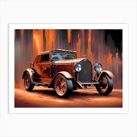 Old Fashioned Car Art Print