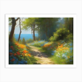 Path Out Of Woods Art Print