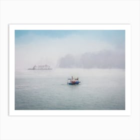 Mist Across Halong Bay Vietnam Art Print