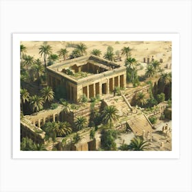 Egyptian Temple 2 Art Print