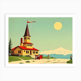 Church In The Mountains Art Print