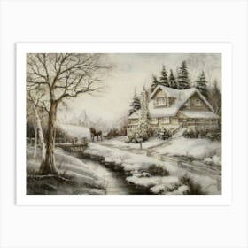 Winter Scene 1 Art Print