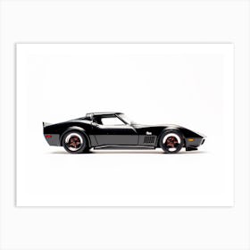 Toy Car 69 Corvette Racer Black Art Print