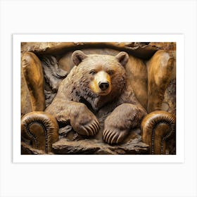 Captivating 3d Bear Art Print