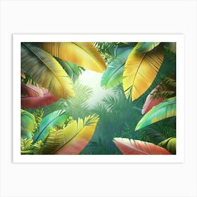 Tropical Leaves 20 Art Print