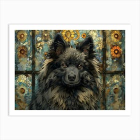 Keeshond Fine Art Portrait 1 Art Print