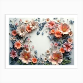 Floral Wall Art 4 Art Print