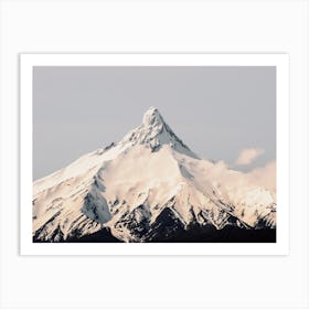 Snowy Mountain Peak Art Print