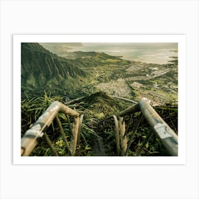 Hawaiian Mountain View Art Print