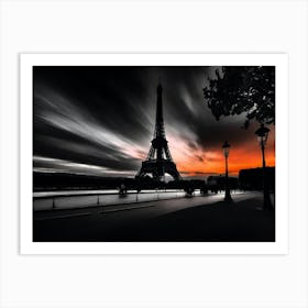 Sunset In Paris 8 Art Print