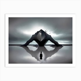 Man In The Water Art Print