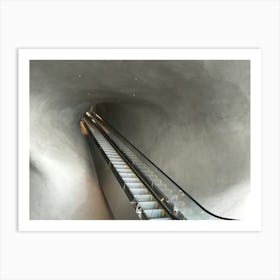 Museum stairs, LA Art Print