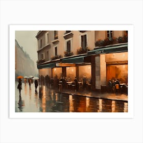 Paris Cafe Art Print