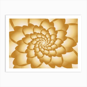 Flower Swirl Pattern Art Print