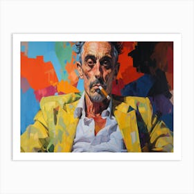 Man With A Cigarette 2 Art Print