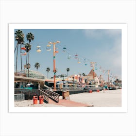 Santa Cruz Beach Boardwalk Amusement Park Art Print