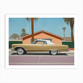 Los Angeles Abstract Low Rider Painting Art Print