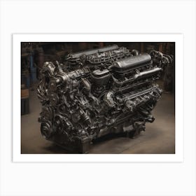 Diesel Engine Art Print