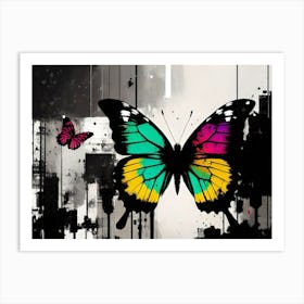 Colorful Butterflies 167 Art Print