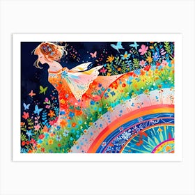 Rainbow Fairy Art Print