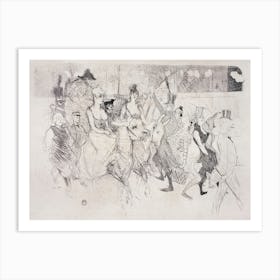 Une Redoute Au Moulin Rouge (1893), Henri de Toulouse-Lautrec Art Print