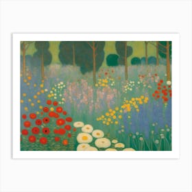 Garden Of Flowers Art Print