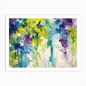 Watercolor Flowers 60 Art Print