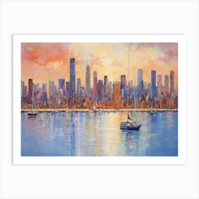 Chicago Skyline 3 Art Print