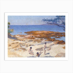 Beach At Cabasson, Henri Edmond Cross Art Print